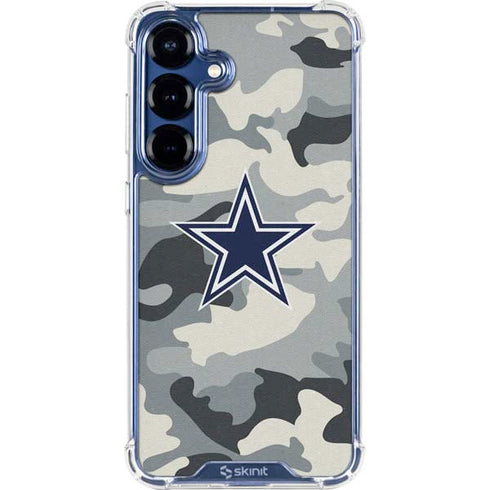NFL Dallas Cowboys Camo Galaxy S25 Clear Case